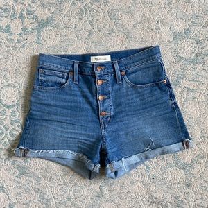 Madewell high rise shorts